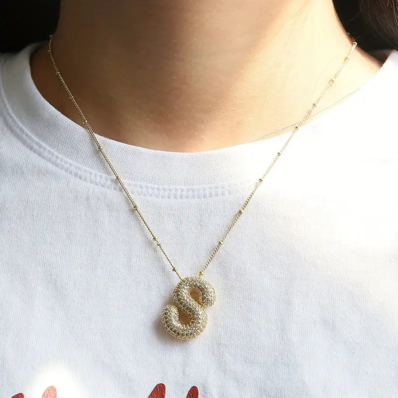Elegant Initial Necklace | Gold