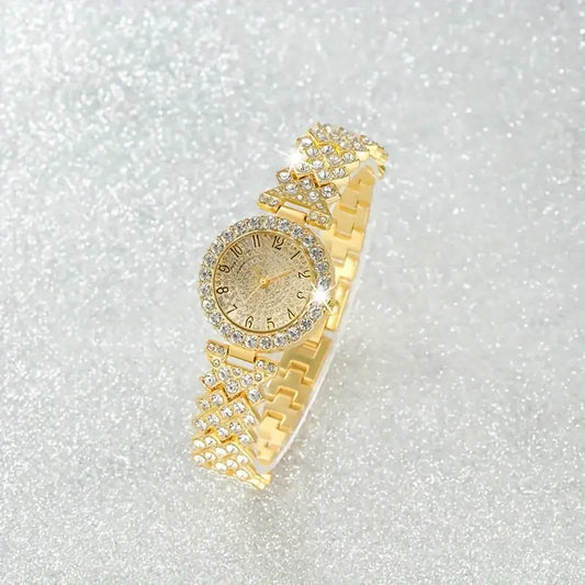 Luxe Glow Watch & Bracelet Set | Gold