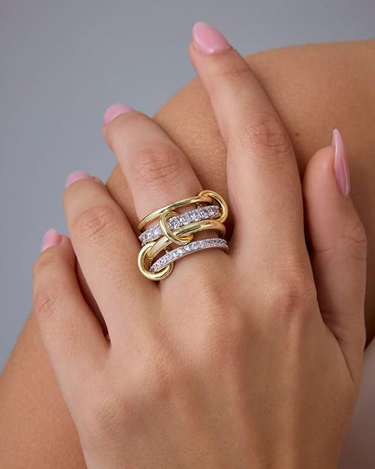 United Rings Set | Gold