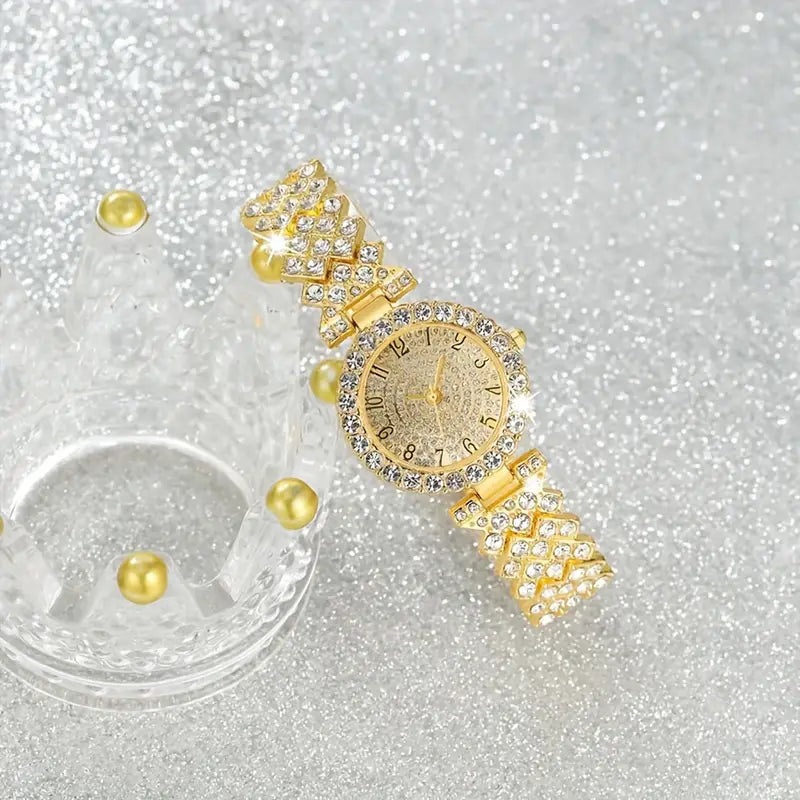 Luxe Glow Watch & Bracelet Set | Gold