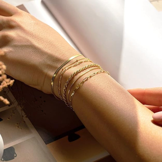 Isabelle Bracelet Set | Gold