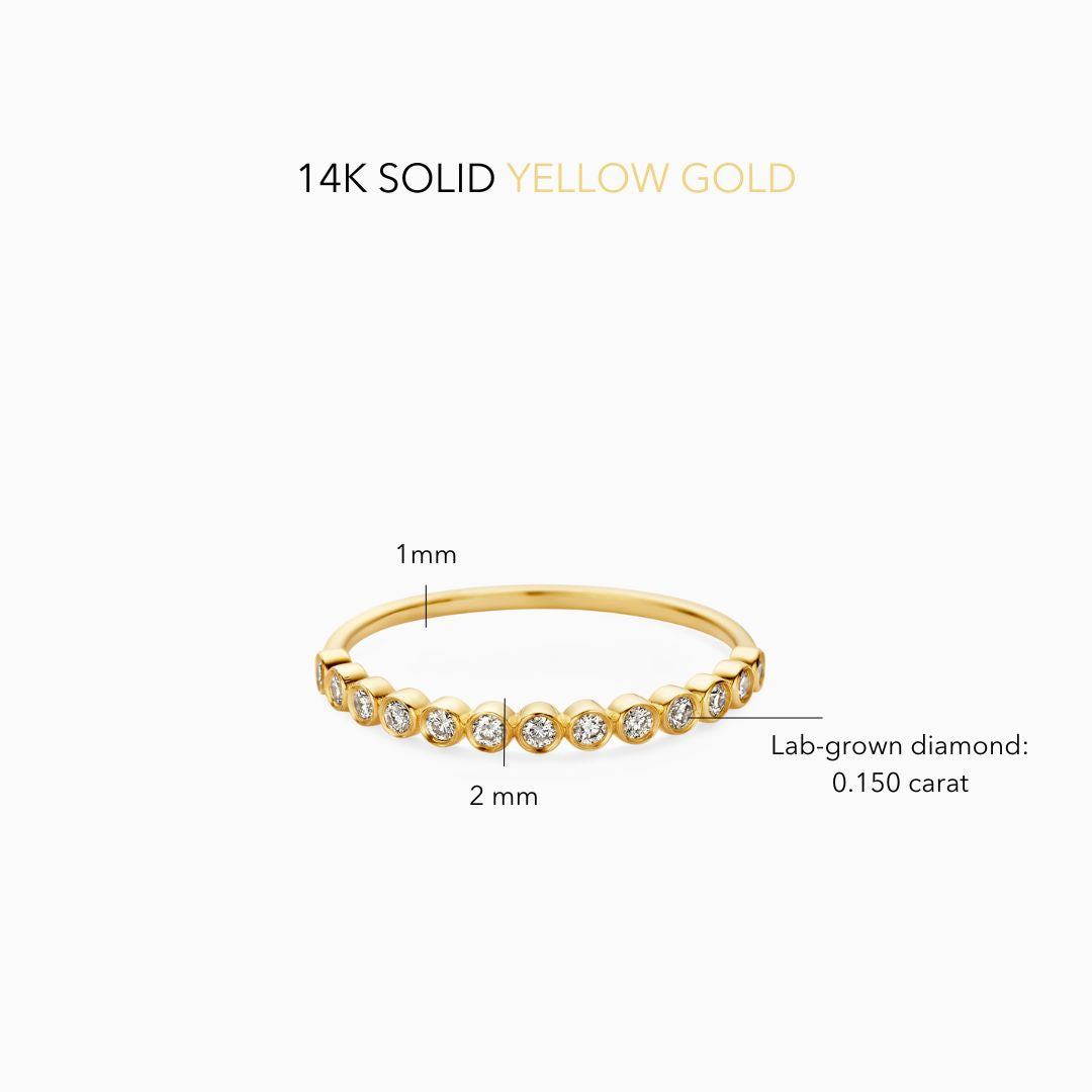 Diamond Sphere Ring | Gold
