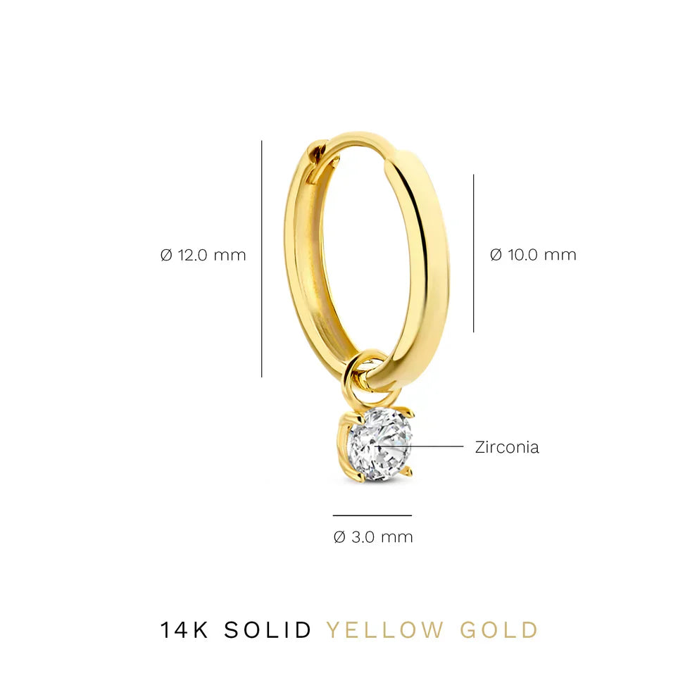 Moon Tears Earrings | Gold