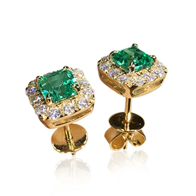Elegant Camelia Gold Earrings
