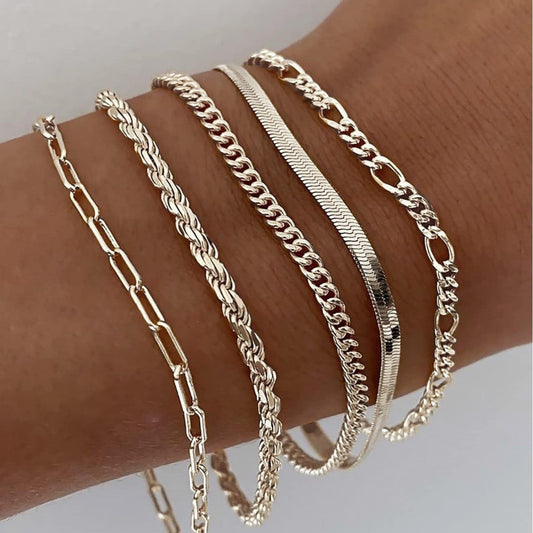 Valentina Bracelet Set | Gold