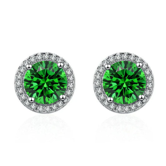 Lucy Gold & Emerald Earrings