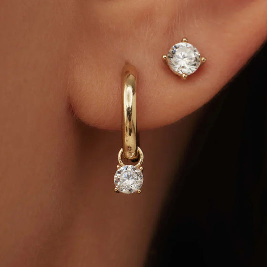 Moon Tears Earrings | Gold
