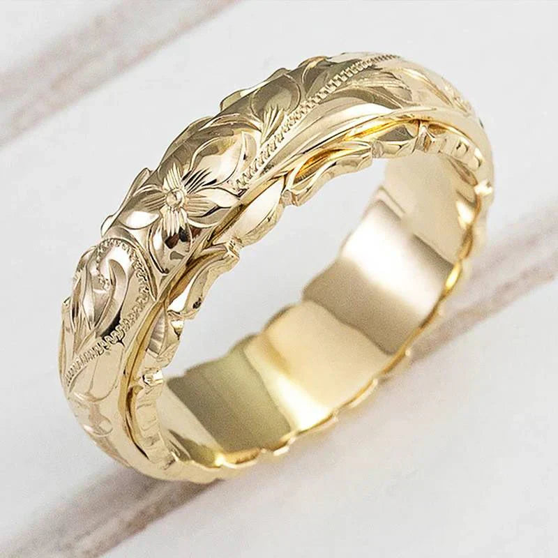 Vintage Flower Ring | Gold