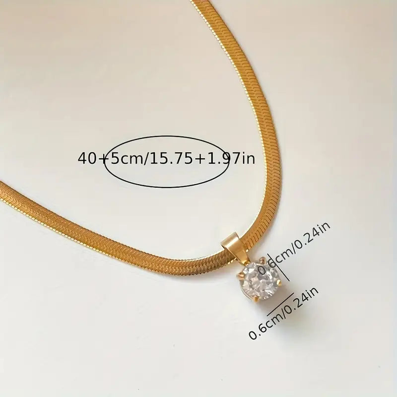 Elegant Valentina Necklace | Gold