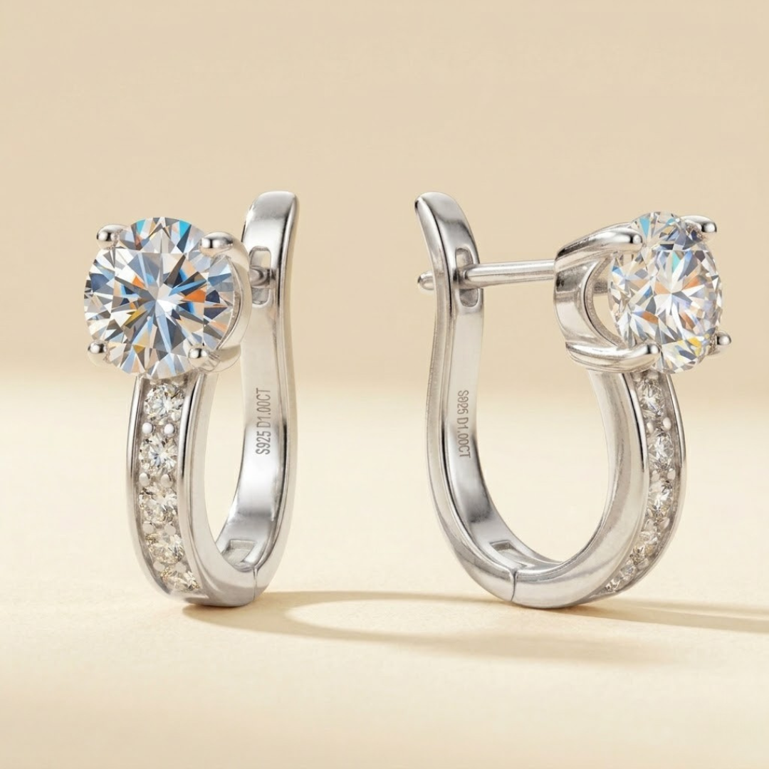 Elegant Channel Earrings | Gold