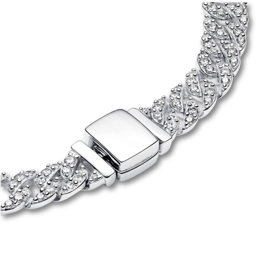Cuban Pavé Bracelet | Gold