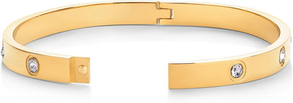 Luxury Diamond Bangle | Gold