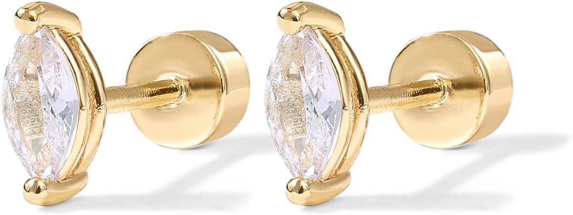 Diamond Drop Earrings | Gold