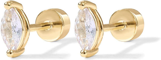 Diamond Drop Earrings | Gold