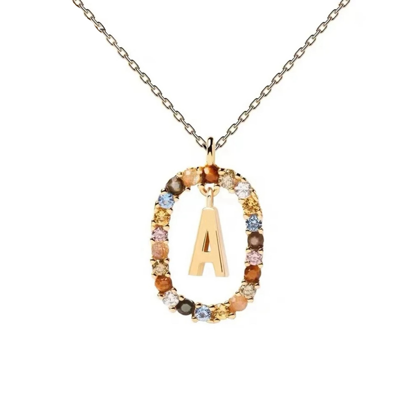 Elegant Multicolour Stone Necklace