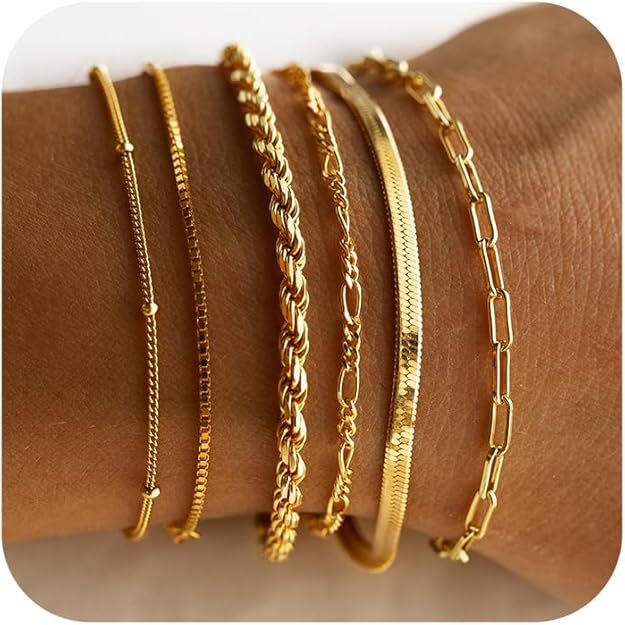 Isabelle Bracelet Set | Gold
