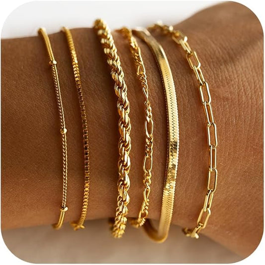 Isabelle Bracelet Set | Gold