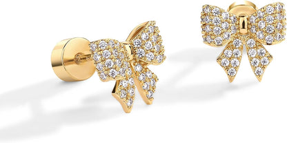 Bow Earrings | Gold