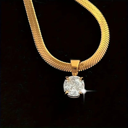 Elegant Valentina Necklace | Gold