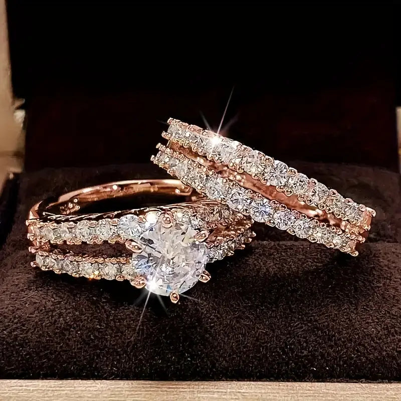 Eternal Splendour Gold Ring Set