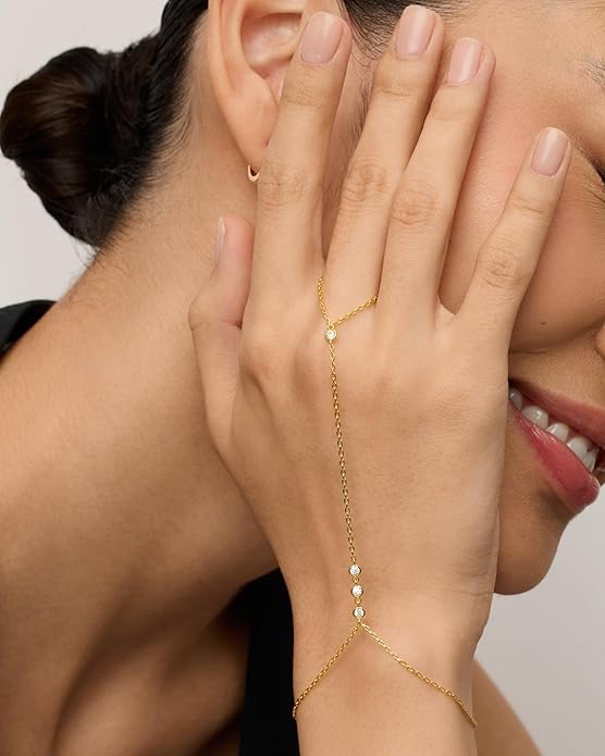 Elegant Hand Bracelet | Gold