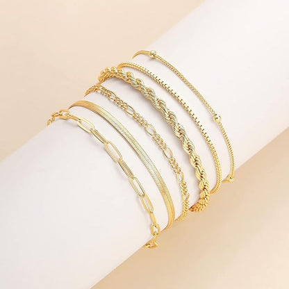 Isabelle Bracelet Set | Gold