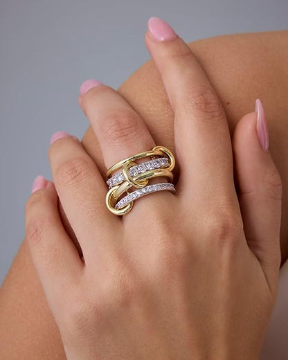 United Rings Set | Gold