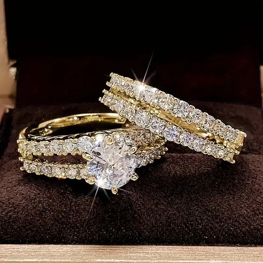 Eternal Splendour Gold Ring Set