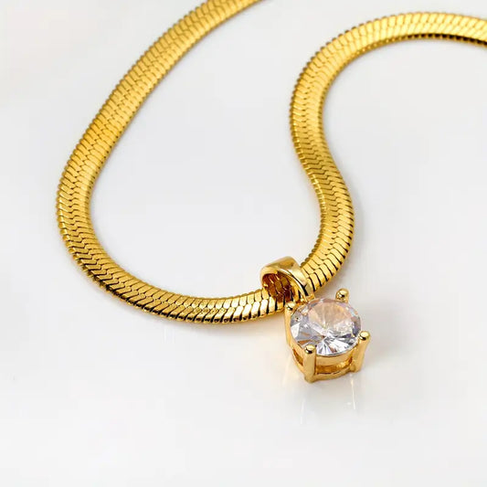 Elegant Valentina Necklace | Gold
