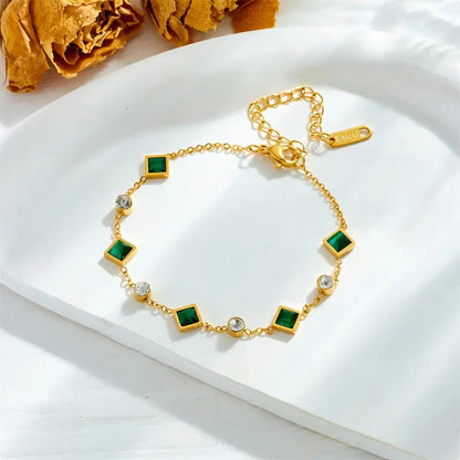 Light Blue Emerald Bracelet