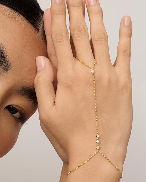 Elegant Hand Bracelet | Gold