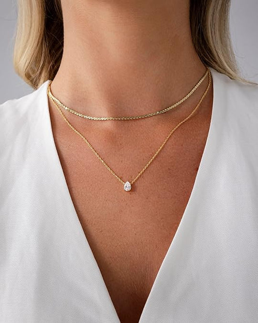 Double Splendour Necklace | Gold
