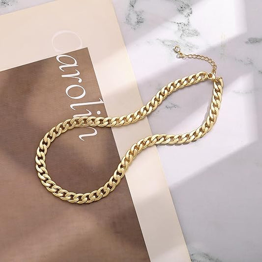 Chunky Cuban Necklace | Gold