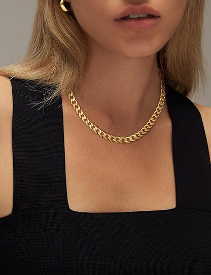 Chunky Cuban Necklace | Gold