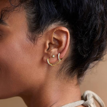 Sun Rays Earrings | Gold