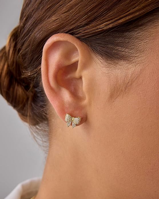 Bow Earrings | Gold