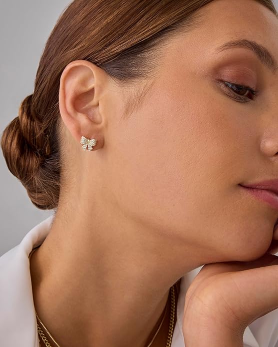 Bow Earrings | Gold
