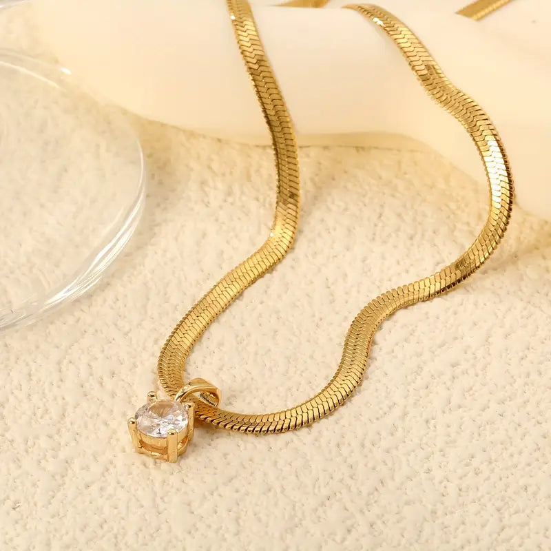 Elegant Valentina Necklace | Gold