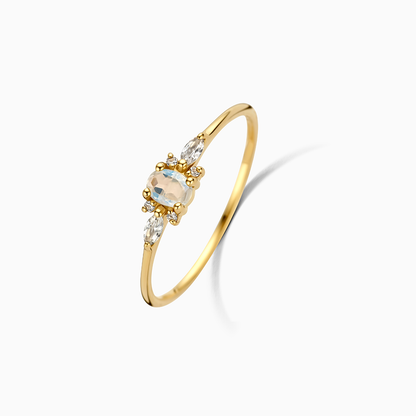 Muse Moonstone Ring | Gold