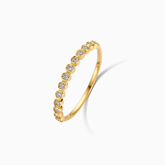 Diamond Sphere Ring | Gold