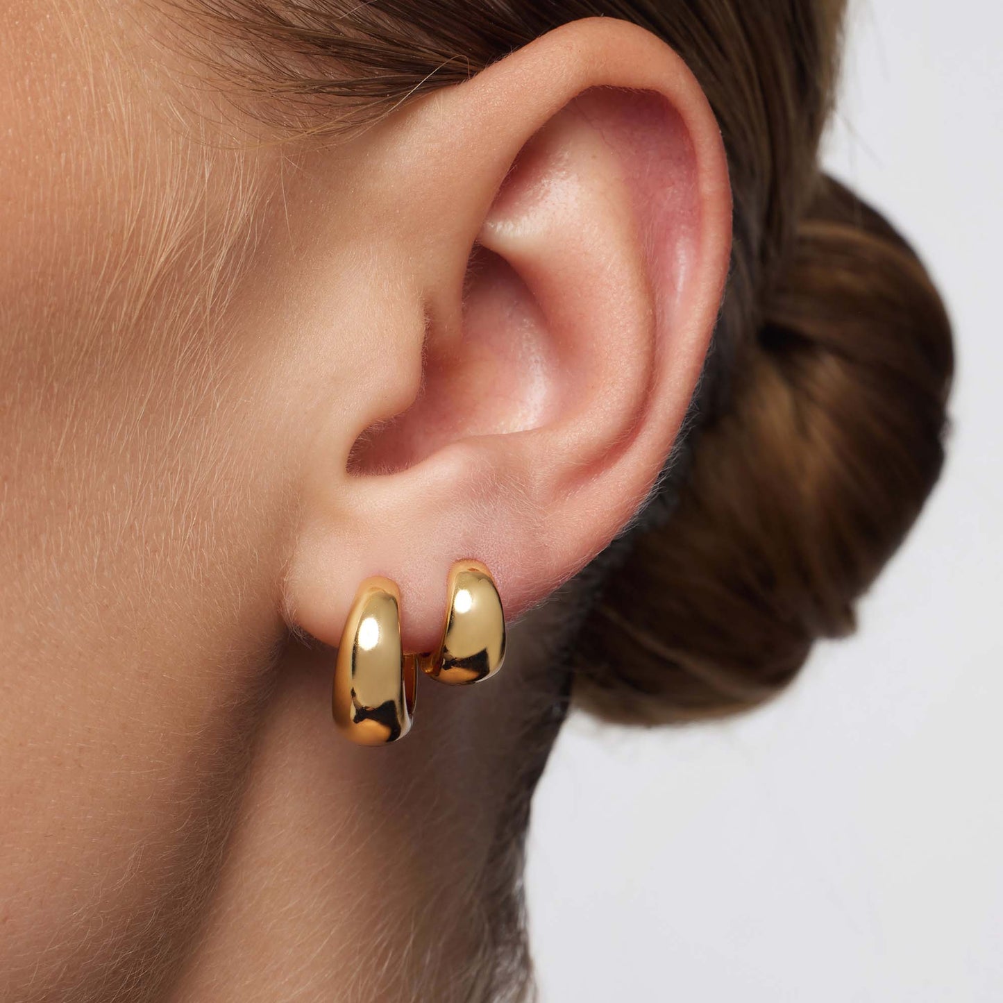 Lumière Hoop Earrings | Gold