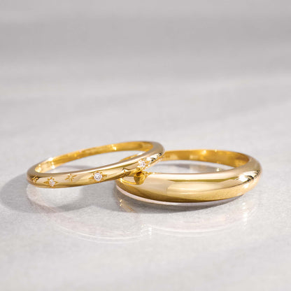 Elegant Dome Ring | Gold