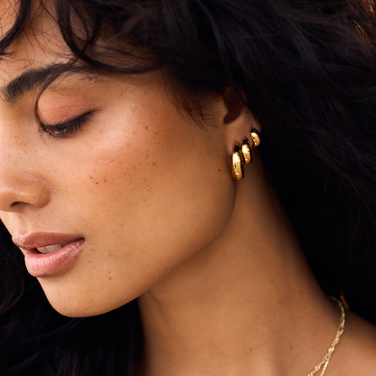 Elegant Hoop Earrings | Gold