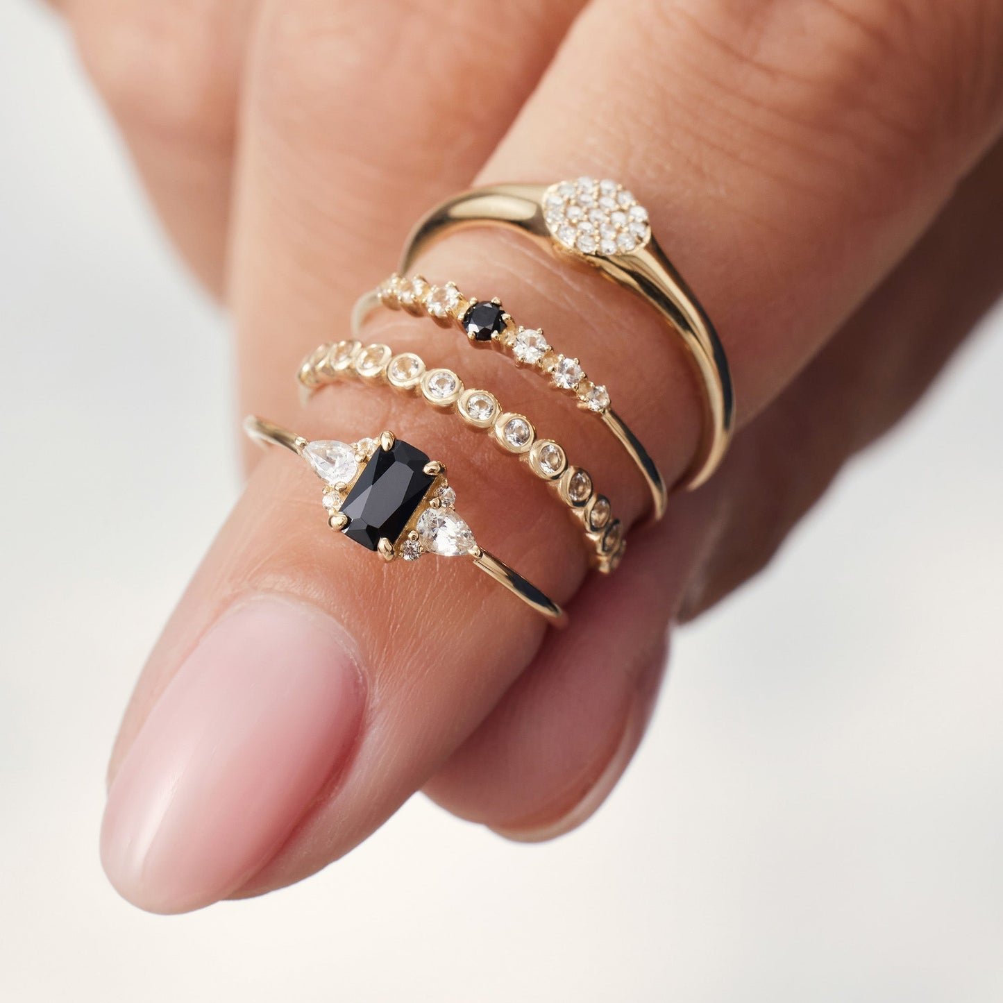 Diamond Sphere Ring | Gold