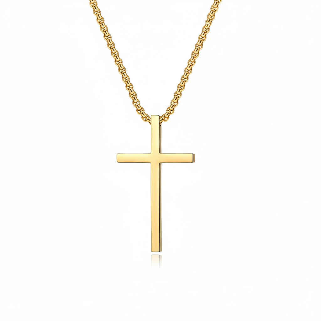 Sacred Cross Necklace | Gold