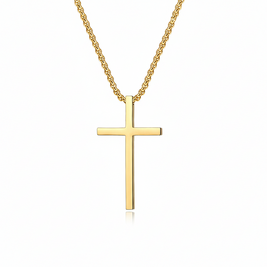 Sacred Cross Necklace | Gold