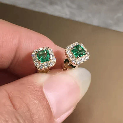 Elegant Camelia Gold Earrings