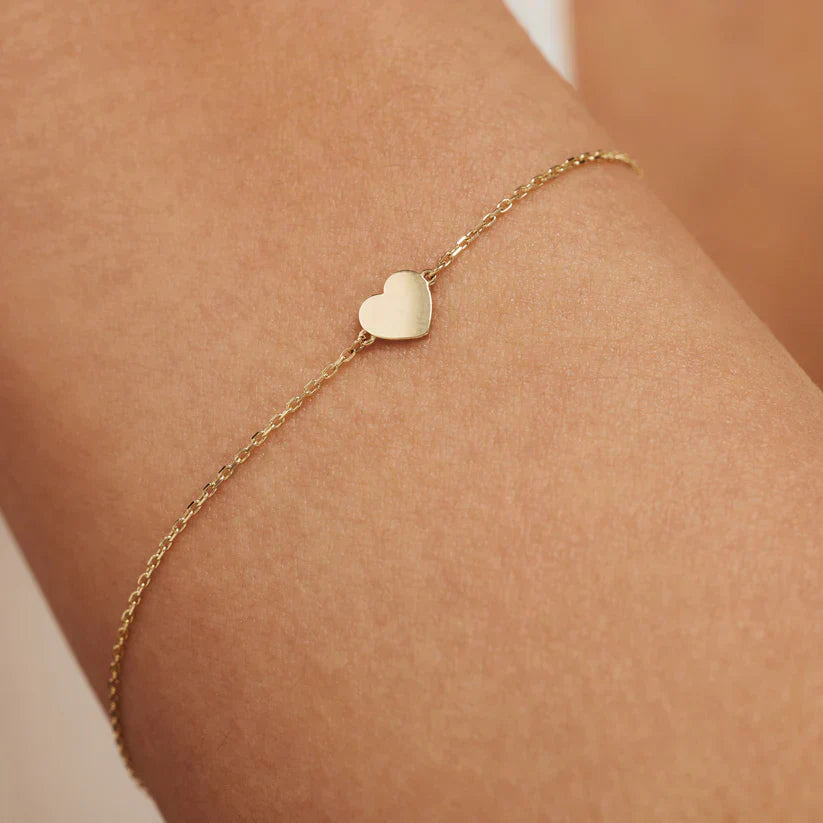 Oriana Heart Bracelet | Gold