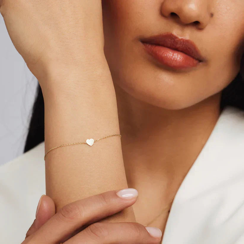 Oriana Heart Bracelet | Gold