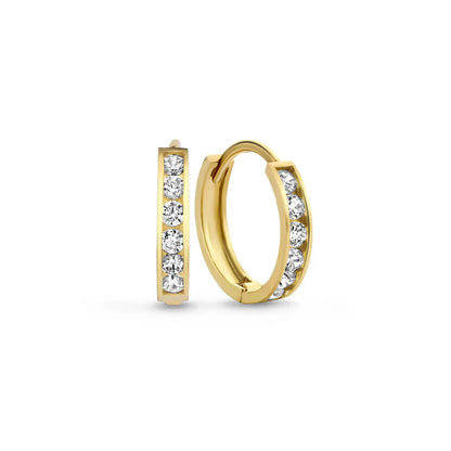 Light Blue Stone Earrings Set | Gold